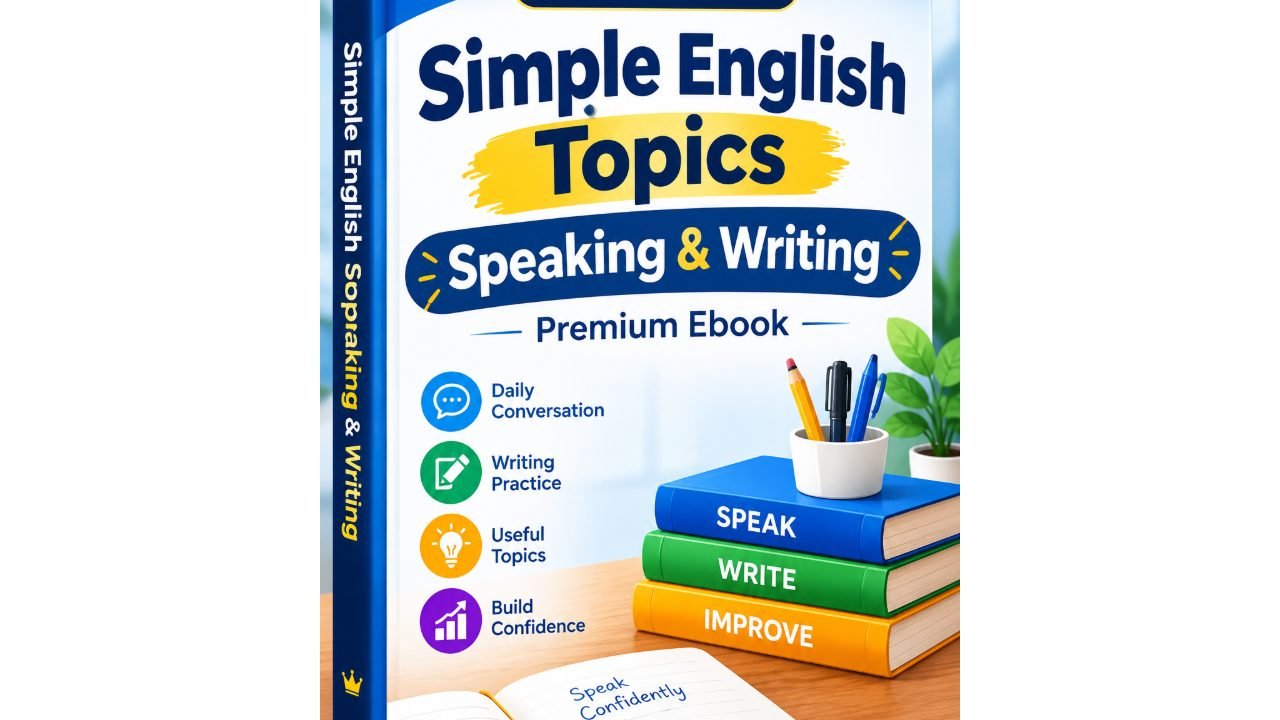 Simple English Topics Speaking & Writing Premium Ebook